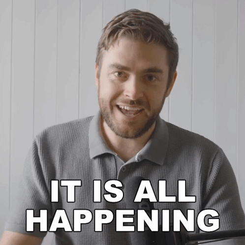 Its All Happening Bearded Guy Explains GIF