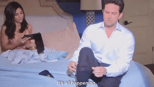 Its All Happening Couple In Bed GIF