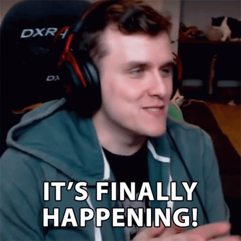 Its All Happening Finally Gamer Guy GIF