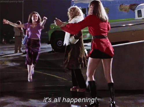 Its All Happening Friends Hug GIF