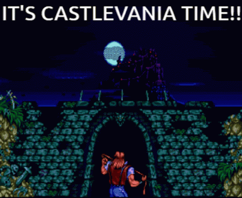 Its Castlevania Time Pixelated GIF
