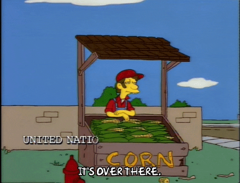 Its Corn Farmer In The City The Simpsons GIF