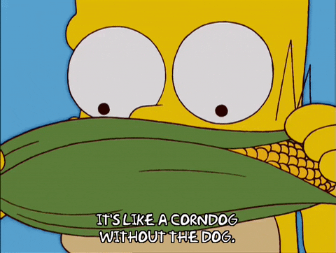 Its Corn Getting Peeled Homer Simpson GIF