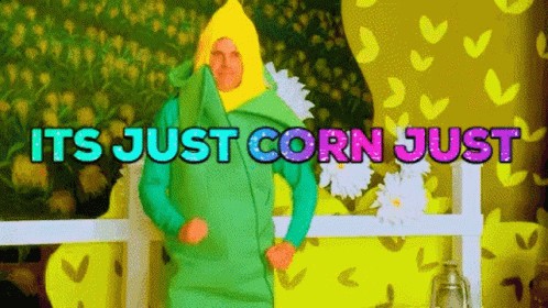 Its Funny Man Dancing In Corn Suit GIF