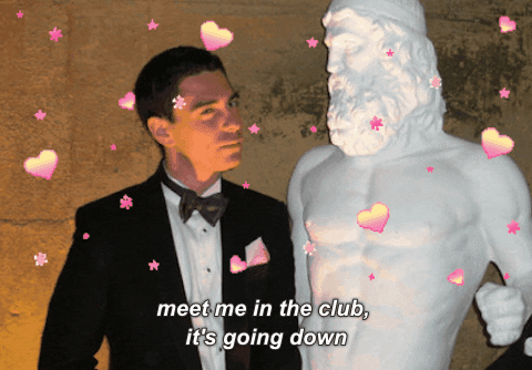 Its Going Down Floating Hearts GIF