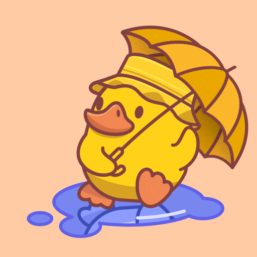 Its Gonna Rain Cute Baby Duck GIF