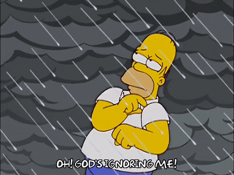 Its Gonna Rain Homer Simpson GIF