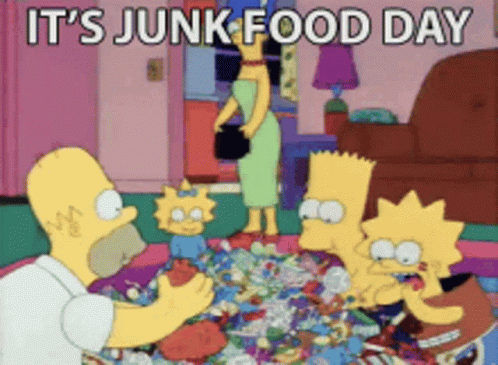 Its Junk Food Potluck Day GIF