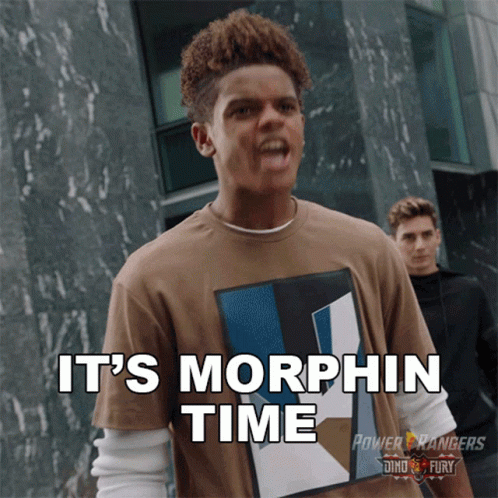 Its Morphin Time Golden Power Ranger GIF