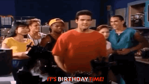 Its Morphin Time Power Ranger Birthday GIF