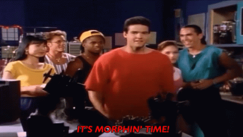 Its Morphin Time Power Ranger Team GIF