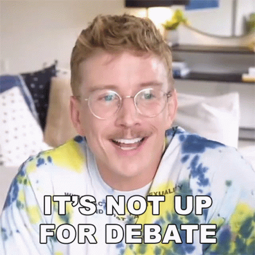 Its Not Up For Debate Tyler Oakley GIF