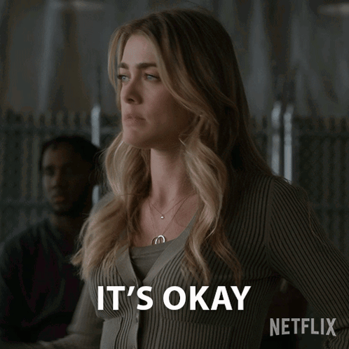 Its Okay Blonde Girl GIF