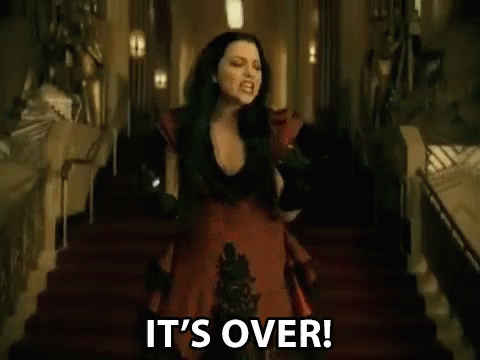Its Over Lady Flying High GIF