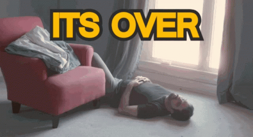 Its Over Man Lying In The Floor GIF