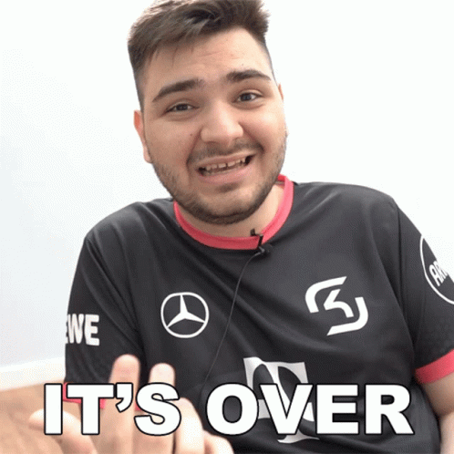Its Over Gesture Boy In Black GIF