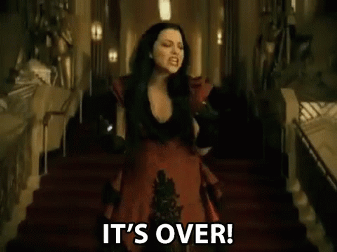 Its Over Lady Flying High GIF