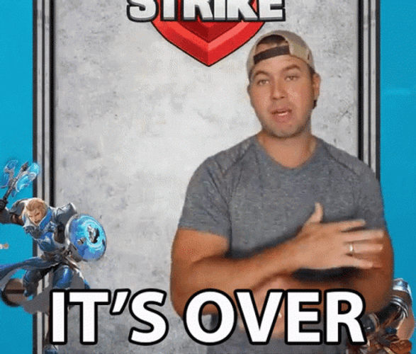 Its Over Man In Beige Cap GIF