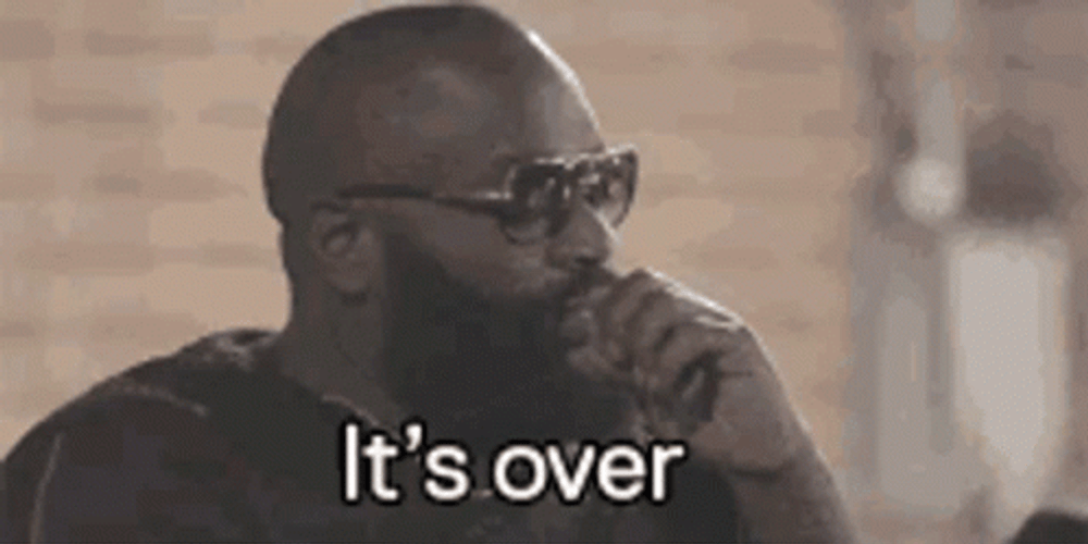 Its Over Man In Sunglasses GIF
