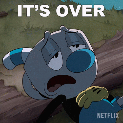Its Over Mugman GIF