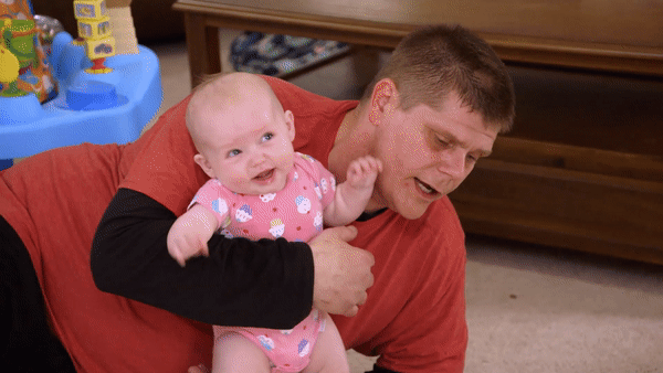 Its Papa Holding The Baby Not The Mama GIF