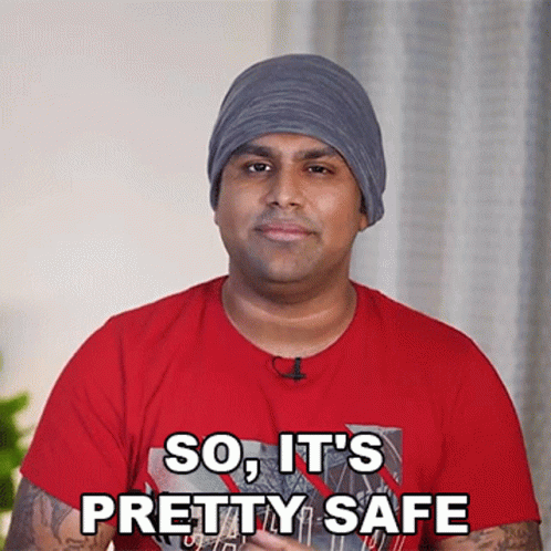 Its Quite Safe Man Wearing Beanie GIF