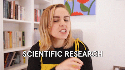 Its Science Hannah Witton Explaining Science Research GIF