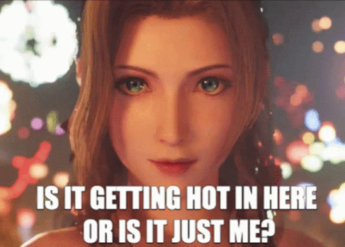 Its So Hot Aerith GIF