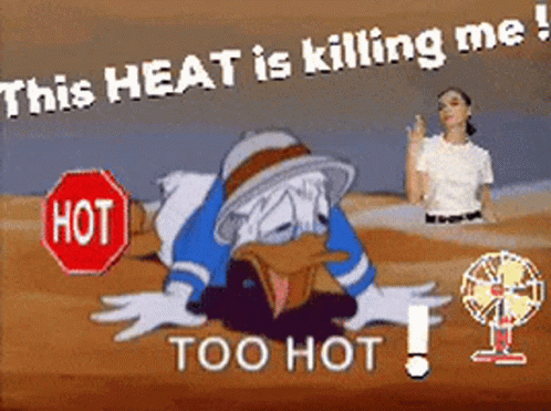 Its So Hot Donald Duck GIF