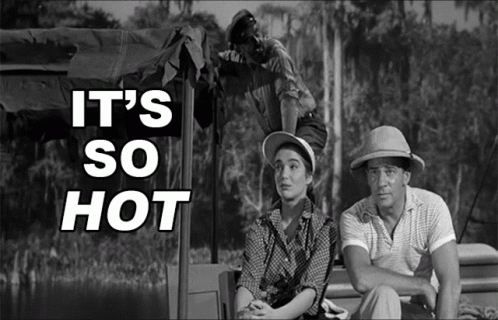 Its So Hot Julie Adams And Richard Carlson GIF