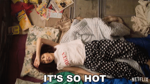 Its So Hot Sleeping On The Floor GIF