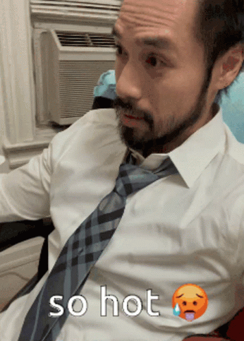 Its So Hot Sweaty Man GIF