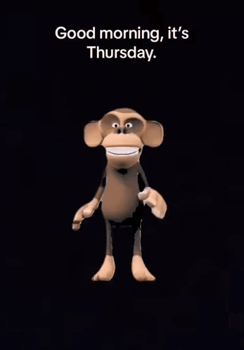 Its Thursday Dancing Monkey GIF