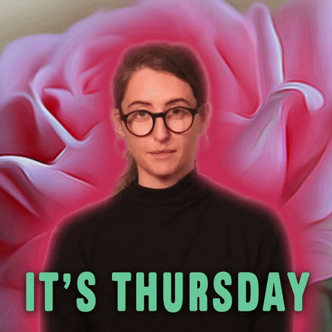Its Thursday Girl With Glasses GIF