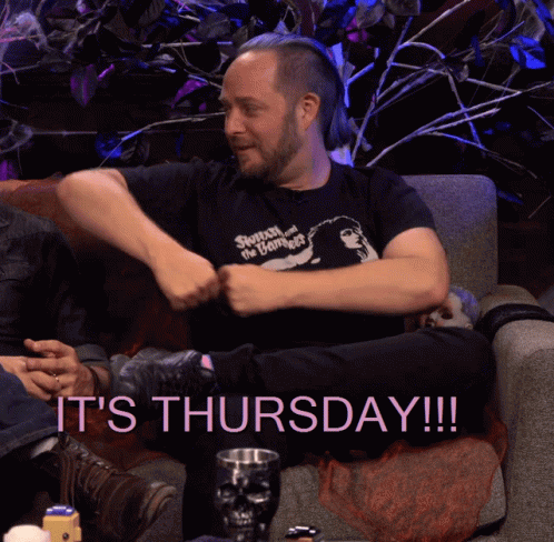 Its Thursday Hands Moving Side To Side GIF