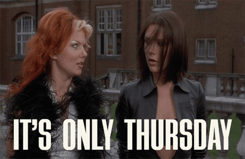 Its Thursday Victoria Beckham And Geri Halliwell GIF