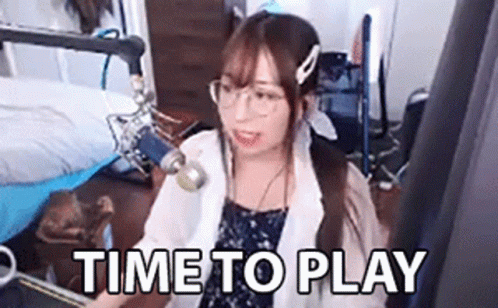 Its Time To Play The Game Lady Gamer GIF
