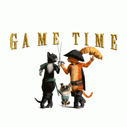 Its Time To Play The Game Puss Boots GIF