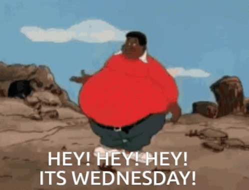 Its Wednesday Fat Boy Dancing Hey GIF