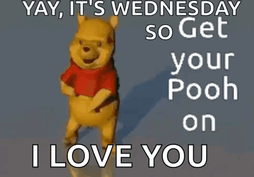 Its Wednesday I Love You Winnie The Pooh GIF