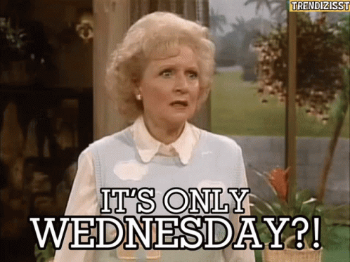 Its Wednesday Only Betty White GIF