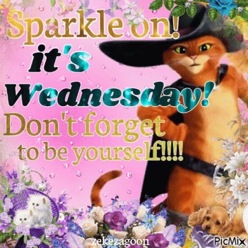 Its Wednesday Sparkle Sticker GIF