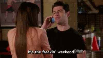 Its Weekend New Girl GIF