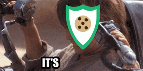 Its Working Cookie Shield Design GIF