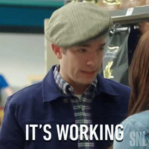 Its Working Man Wearing A Navy Blue Jacket GIF