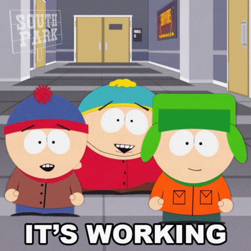 Kyle Broflovski Proud Saying Its Working GIF