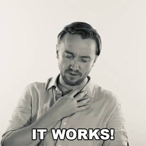 Its Working Tom Felton While Holding His Chest GIF