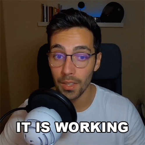 Man In Glasses Its Working GIF