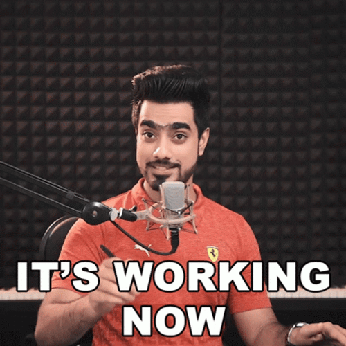 Its Working Now Unmesh Dinda GIF