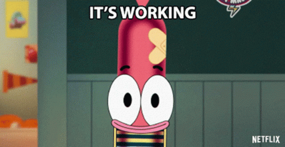 Its Working Pinky Malinky Hotdog GIF